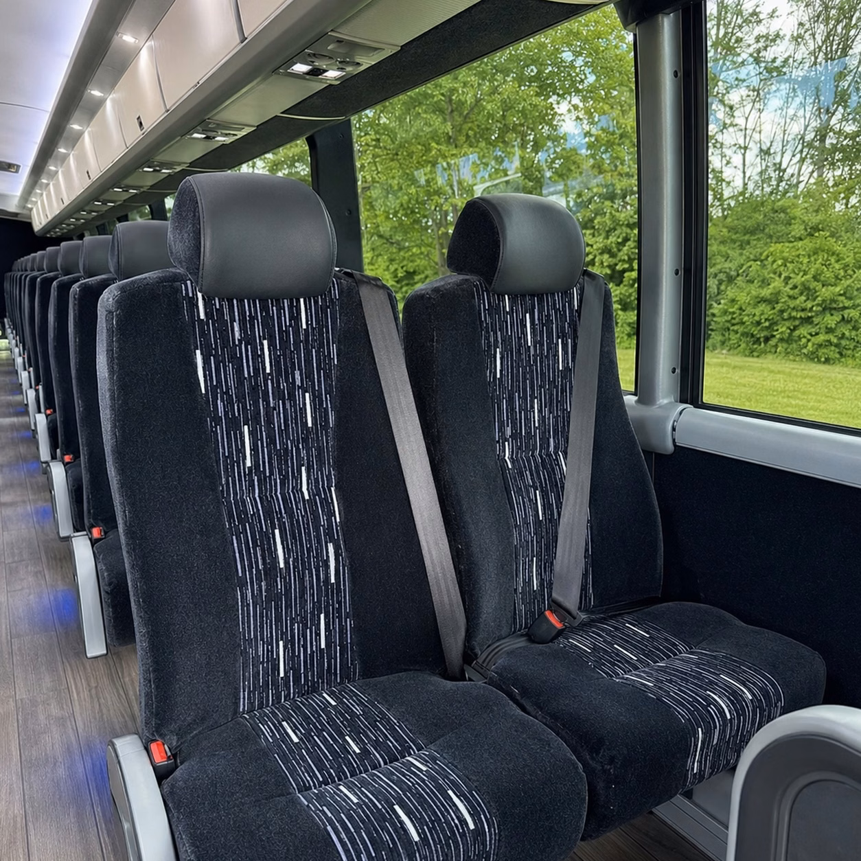 beaverton charter bus interior gallery