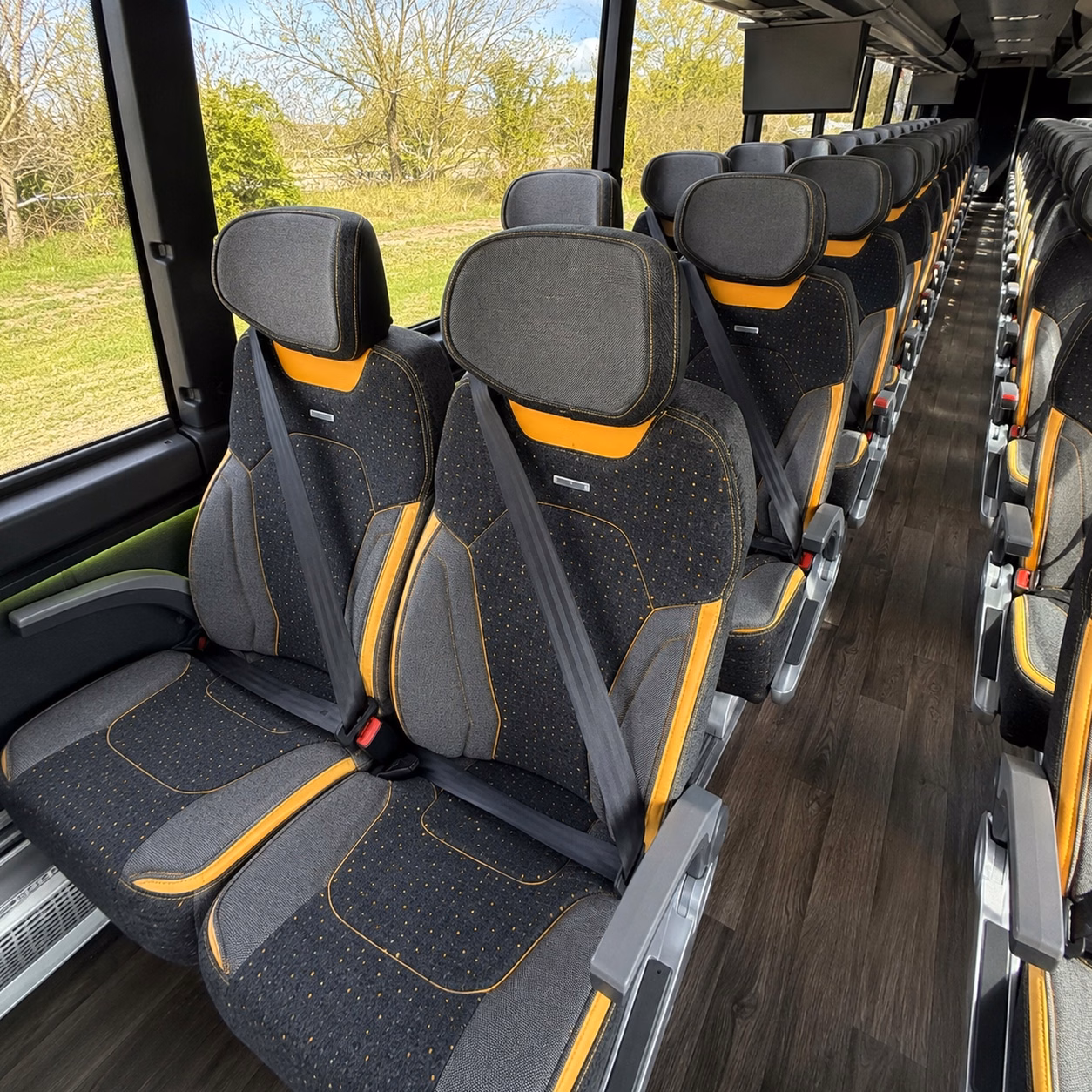 beaverton charter bus interior